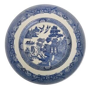 Johnson Bros Blue Willow Salad Plates Set of 2 Made in England Blue White China